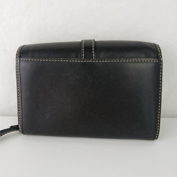 Coach Buttery Soft Black Bi-Fold Wallet Silver Hardware - Picture 3 of 11